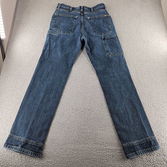 Timberland Pro Jeans Mens 32x34 Blue Straight Leg Workwear Heavy Denim - Picture 13 of 16